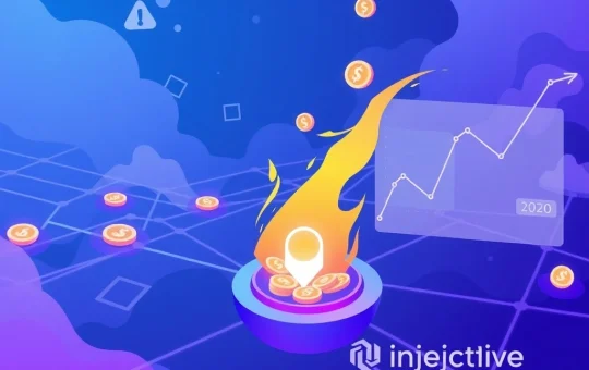 Injective governance vote results showing token supply reduction mechanism for INJ