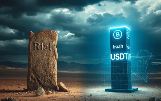 Iran central bank uses Tether USDt to stabilize national currency amid economic crisis.