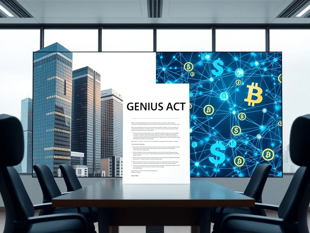 JPMorgan advocates for stablecoin regulation under the GENIUS Act to protect traditional banking systems
