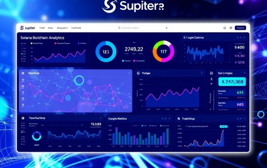 Jupiter Solana explorer dashboard showing real-time blockchain analytics and project metrics for informed cryptocurrency research