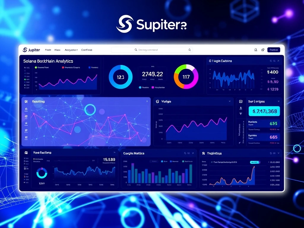 Jupiter Solana explorer dashboard showing real-time blockchain analytics and project metrics for informed cryptocurrency research