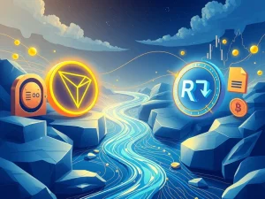 Conceptual visualization of Justin Sun's strategic $8 million investment into the River DeFi project ecosystem.