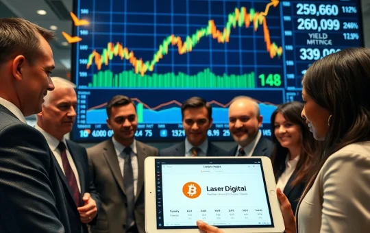 Laser Digital Bitcoin yield fund institutional investment strategy visualization