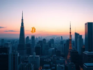 Metaplanet's corporate Bitcoin strategy in the Tokyo financial district