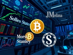 Morgan Stanley leads institutional crypto adoption with Bitcoin and Solana ETF strategy forcing banking sector transformation