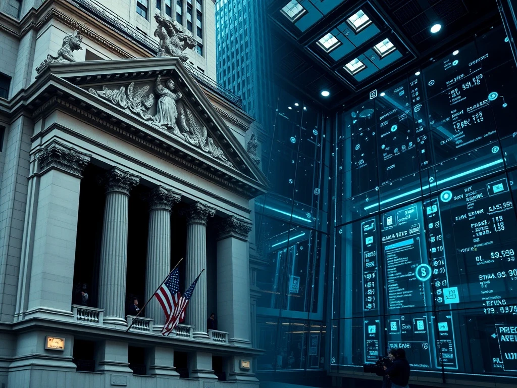 Analysis of NYSE blockchain tokenization plan facing vaporware criticism from finance professor.