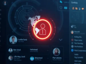 OpenAI social network concept with World ID biometric verification system eliminating fake accounts