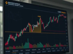 Technical analysis chart showing PancakeSwap CAKE token at critical demand zone for potential rally.