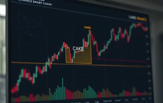 Technical analysis chart showing PancakeSwap CAKE token at critical demand zone for potential rally.