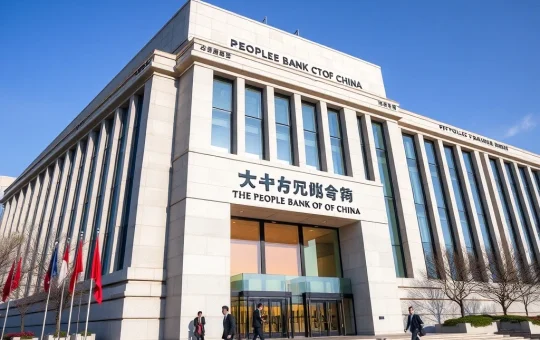 People's Bank of China headquarters representing steady benchmark lending rate decision
