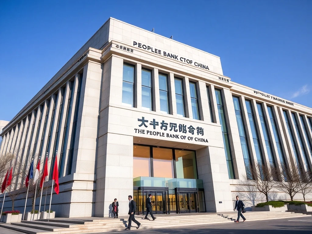 People's Bank of China headquarters representing steady benchmark lending rate decision