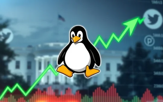 Analysis of the PENGUIN token's 564% price surge following a White House social media post, highlighting crypto market volatility.