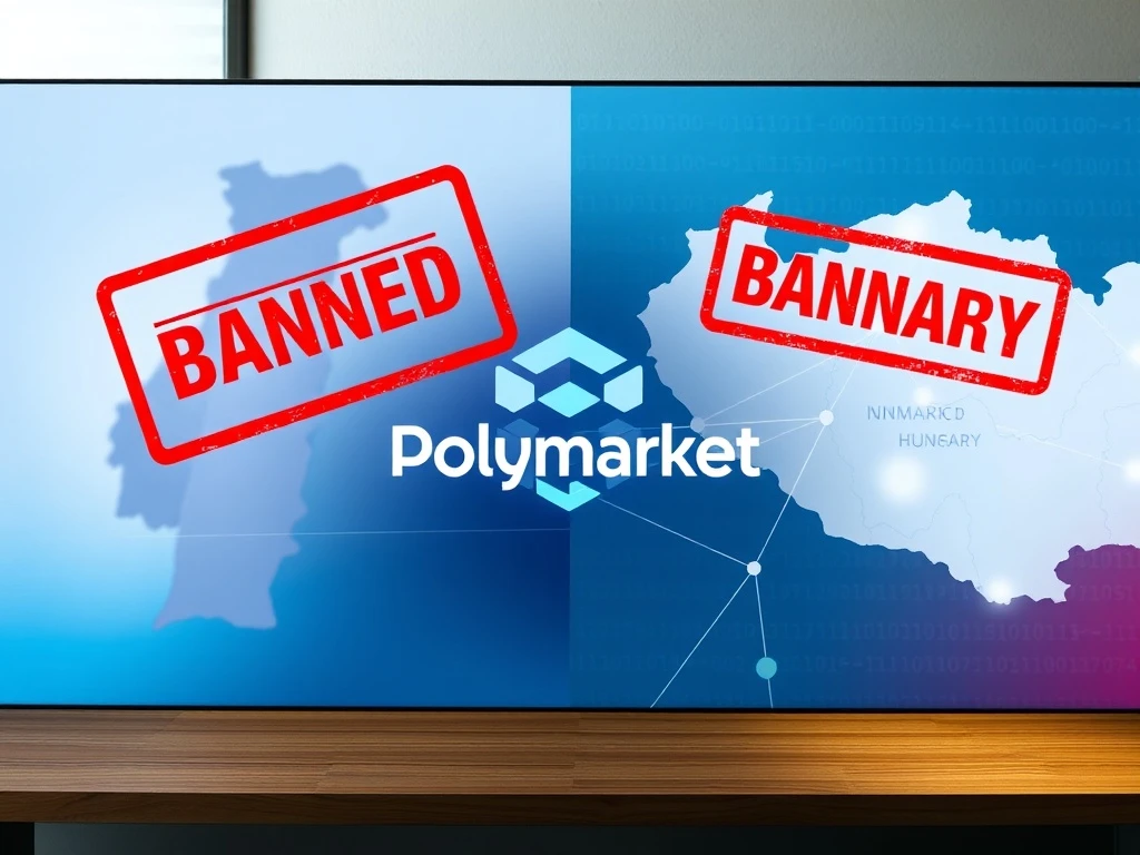 Polymarket banned in Portugal and Hungary as regulators classify prediction markets as illegal gambling operations