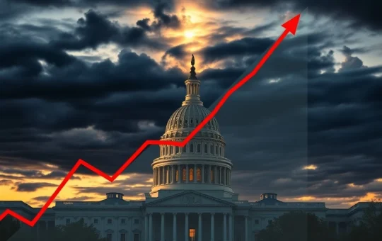 Polymarket data shows a 77% chance of a US government shutdown impacting crypto regulation.