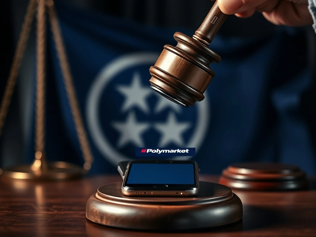 Legal conflict between Polymarket and Tennessee regulators over gambling violations and predictive markets