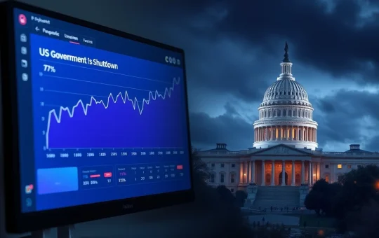 Polymarket data shows high probability of US government shutdown impacting crypto regulation