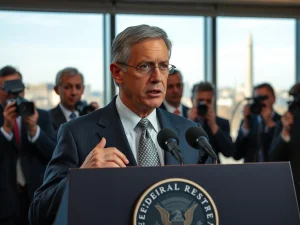 Jerome Powell Federal Reserve governor decision announcement at press conference