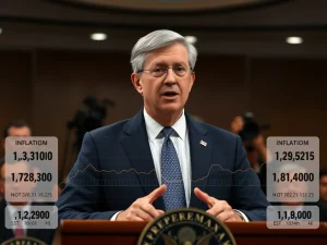 Jerome Powell discusses inflation target and Federal Reserve monetary policy outlook for 2025.