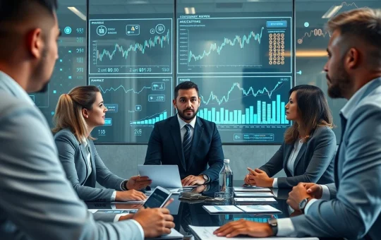 Financial executives analyzing PwC report data showing institutional crypto adoption reaching irreversible stage
