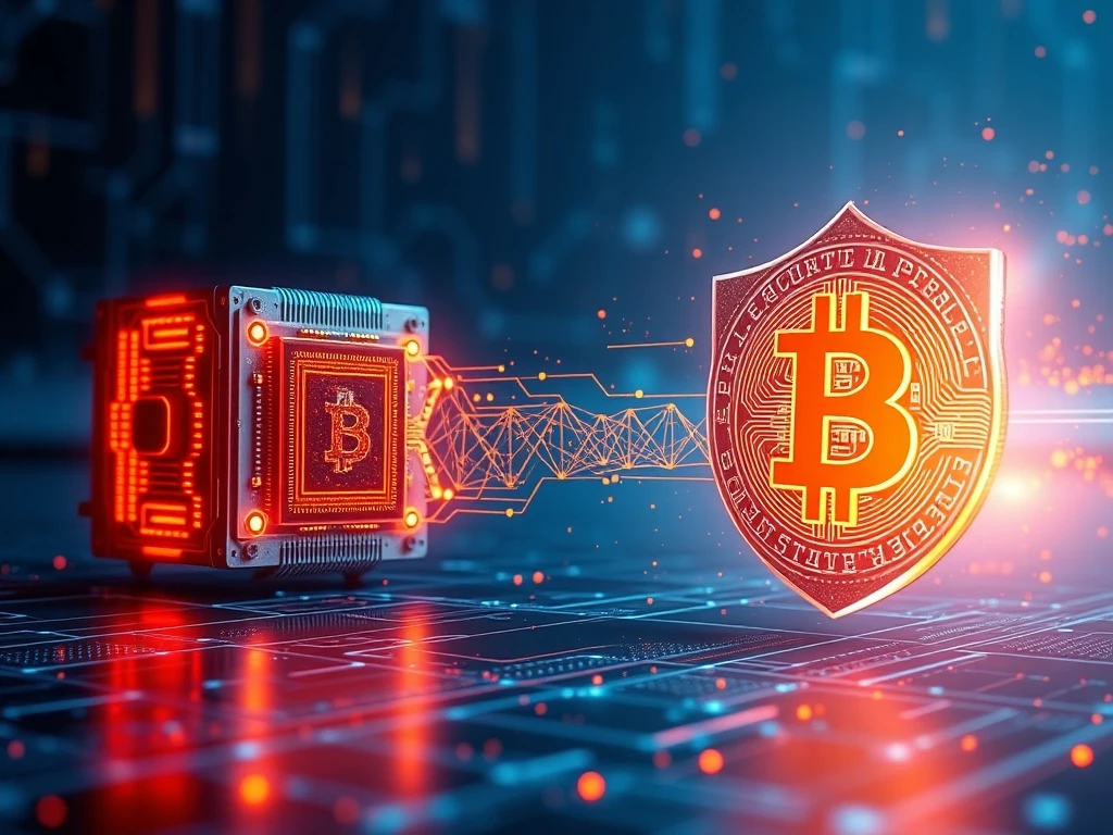 Quantum computing threat to cryptocurrency security timeline showing decades of protection for Bitcoin networks