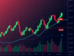 Render RENDER cryptocurrency technical analysis chart showing critical $2 support level holding against market pressure