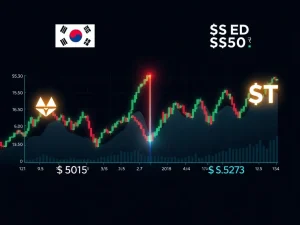 Reverse Kimchi premium visualized through Bitcoin and USDT price divergence on South Korean exchanges