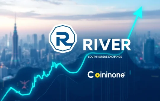 RIVER token achieves record trading volume on Coinone exchange debut with significant price rally