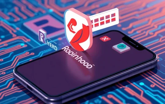 Robinhood app listing the RENDER token for spot trading, representing decentralized GPU computing access.