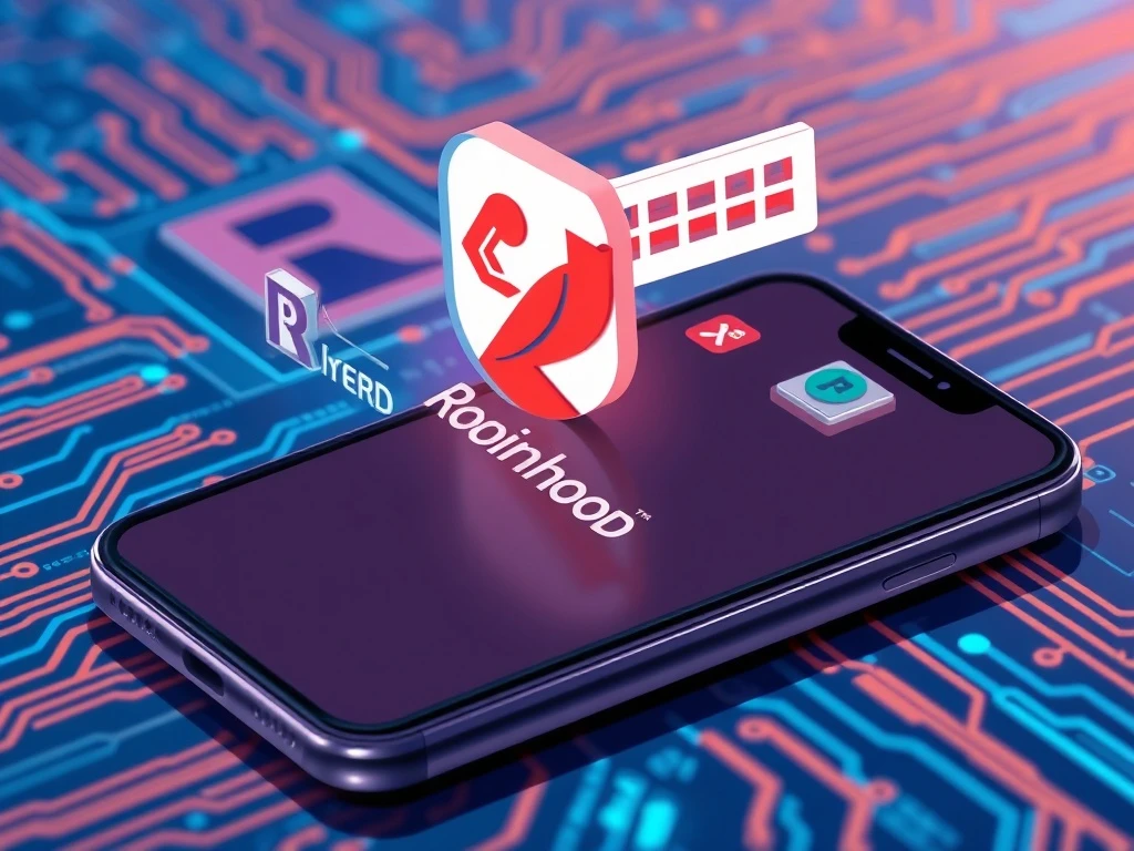 Robinhood app listing the RENDER token for spot trading, representing decentralized GPU computing access.