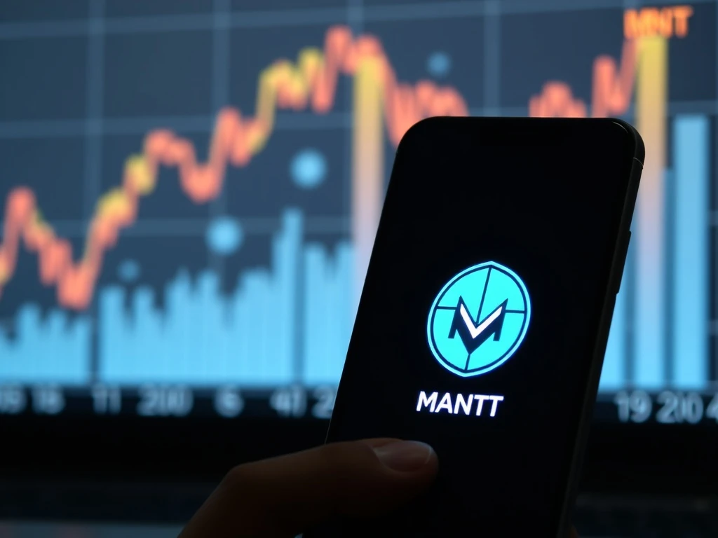 Robinhood app listing the Mantle MNT cryptocurrency token for spot trading