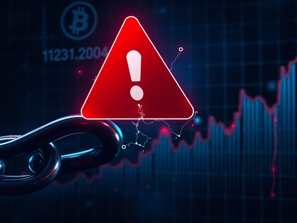 Illustration of the Saga blockchain exploit causing a security breach and stablecoin depegging.