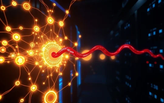 Visualization of the Saga protocol security breach and $7 million exploit on its blockchain network.