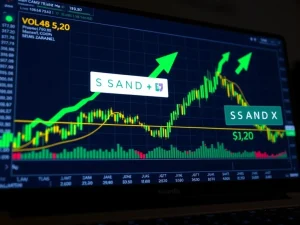 SAND cryptocurrency breaking downtrend with technical analysis showing bullish indicators and volume surge