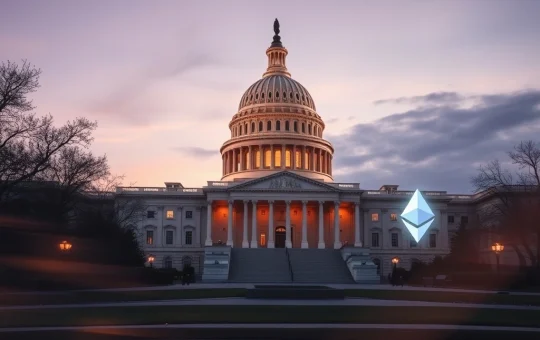 US Capitol building representing the postponed crypto market structure bill markup by the Senate Banking Committee.