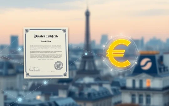 SG-Forge completes a tokenized bond settlement using its EURCV stablecoin on the blockchain.