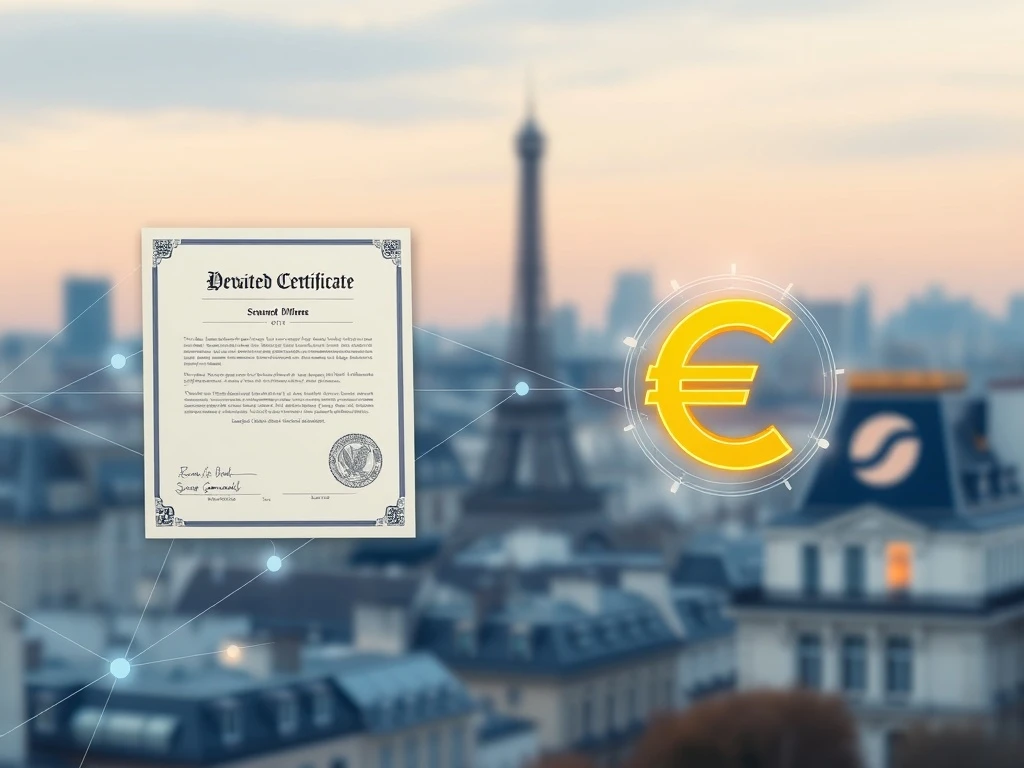 SG-Forge completes a tokenized bond settlement using its EURCV stablecoin on the blockchain.