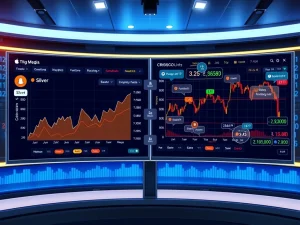 Santiment data visualization showing silver and gold social media hype surpassing cryptocurrency discussions in 2025 market analysis