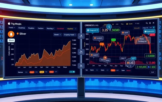 Santiment data visualization showing silver and gold social media hype surpassing cryptocurrency discussions in 2025 market analysis