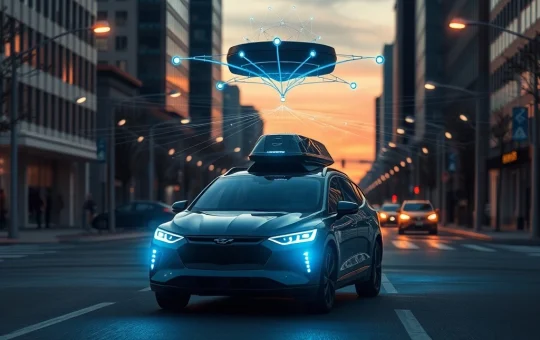 Solana DePIN technology enabling decentralized data collection for autonomous vehicle AI systems