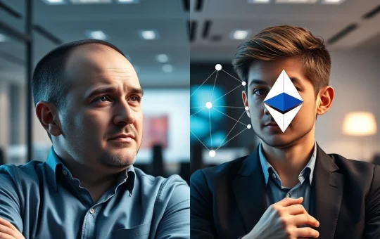 Anatoly Yakovenko and Vitalik Buterin debate blockchain development philosophies for Solana and Ethereum's future