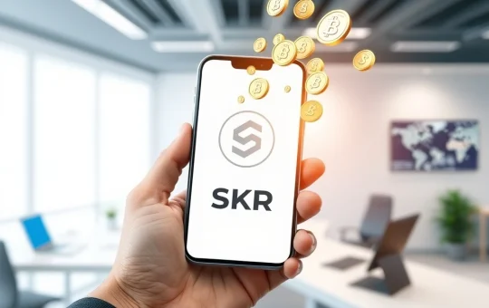 Solana Seeker phone receiving the monumental SKR token airdrop for its user community.