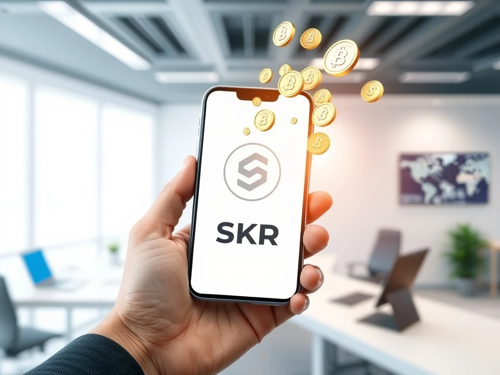 Solana Seeker phone receiving the monumental SKR token airdrop for its user community.