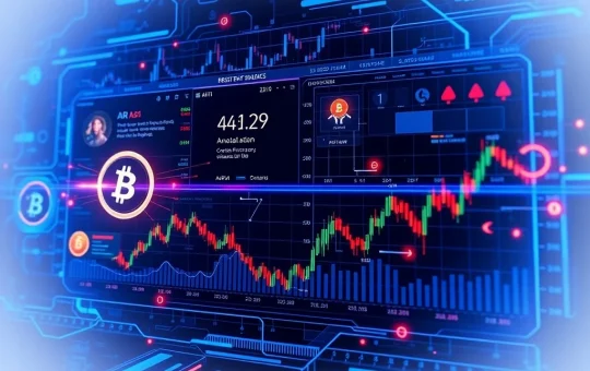 SOON's 100xSOON perpetual futures prediction market interface showing real-time cryptocurrency and stock predictions