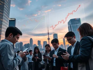 South Korean crypto traders adoption surge with exchange growth and regulatory developments in Seoul financial district