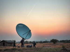 Spacecoin satellite internet deployment in rural Africa connecting remote communities