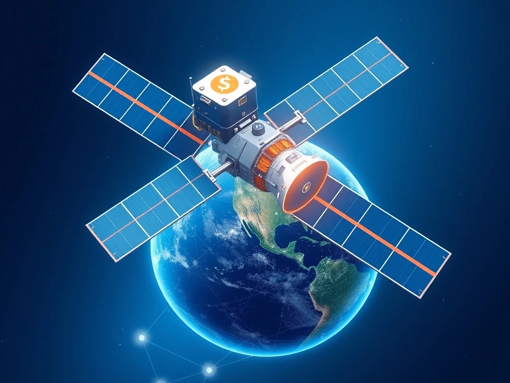 Spacecoin and World Liberty Financial partnership merging blockchain DeFi with satellite internet connectivity technology.