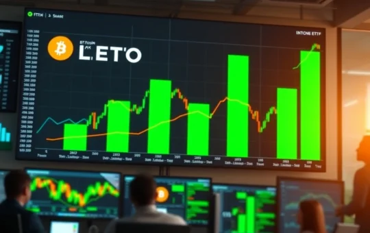 Spot Bitcoin ETF weekly inflows surge to $1.42 billion as institutional investors return to cryptocurrency markets.