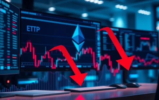 Spot ETH ETF experiencing significant outflows with BlackRock and Grayscale funds leading withdrawals