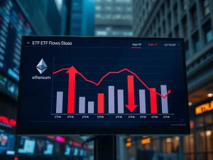Spot Ethereum ETFs experience continued investor withdrawals and declining fund flows in January 2025