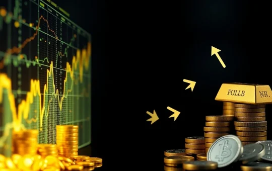 Capital rotation from stablecoin market cap to gold and silver safe havens during market uncertainty